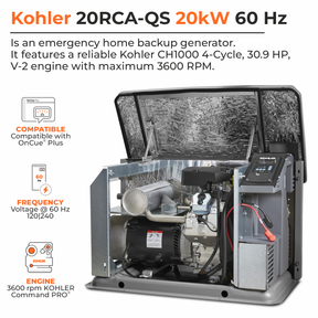 Kohler 20Kw Home Standby Generator- 20Rca