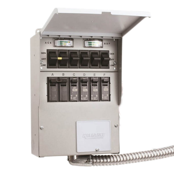 Reliance 506c 30amp 6 Circuit indoor transfer switch