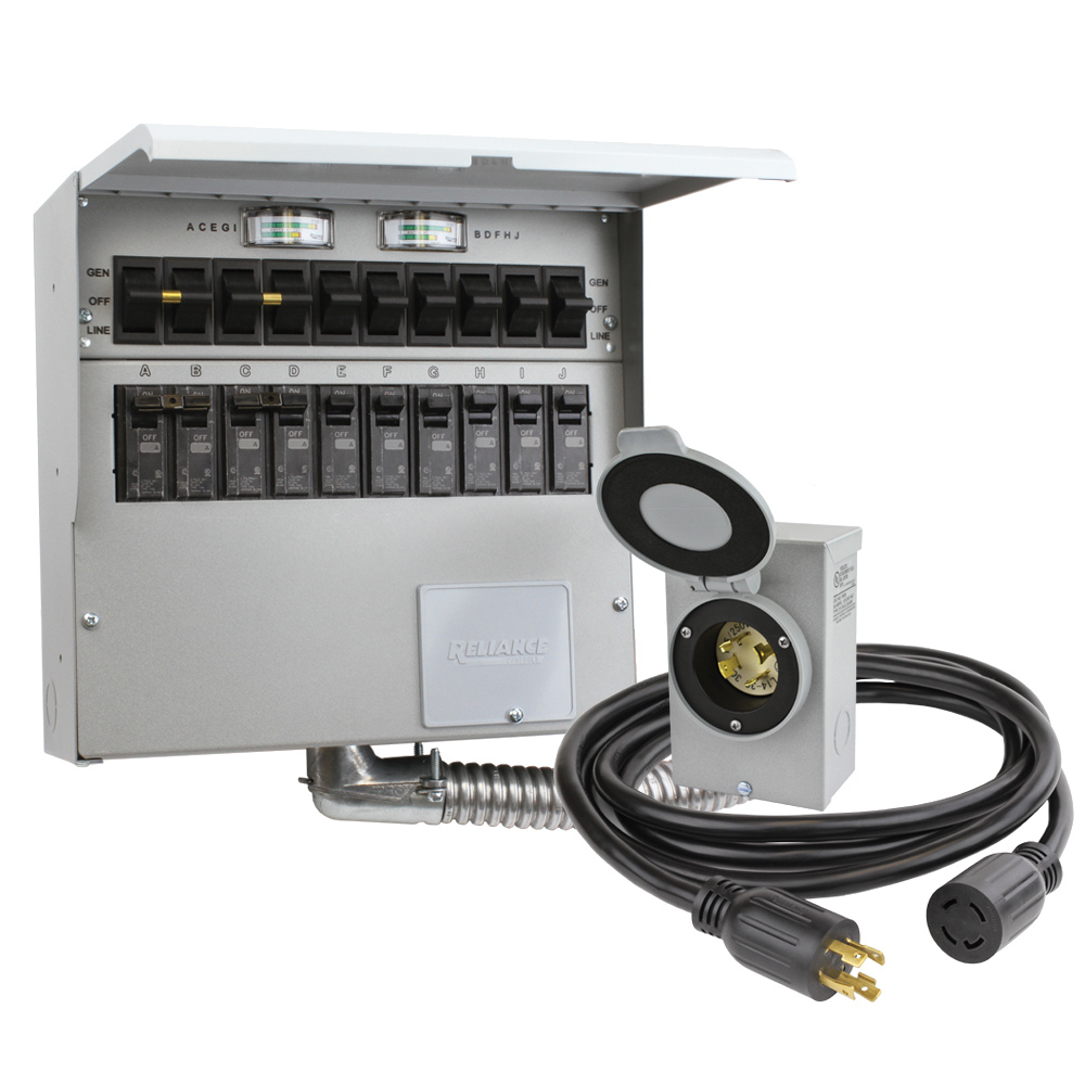 Reliance Controls 10-Circuit 30 Amp Manual Transfer Switch Kit 310CDKN