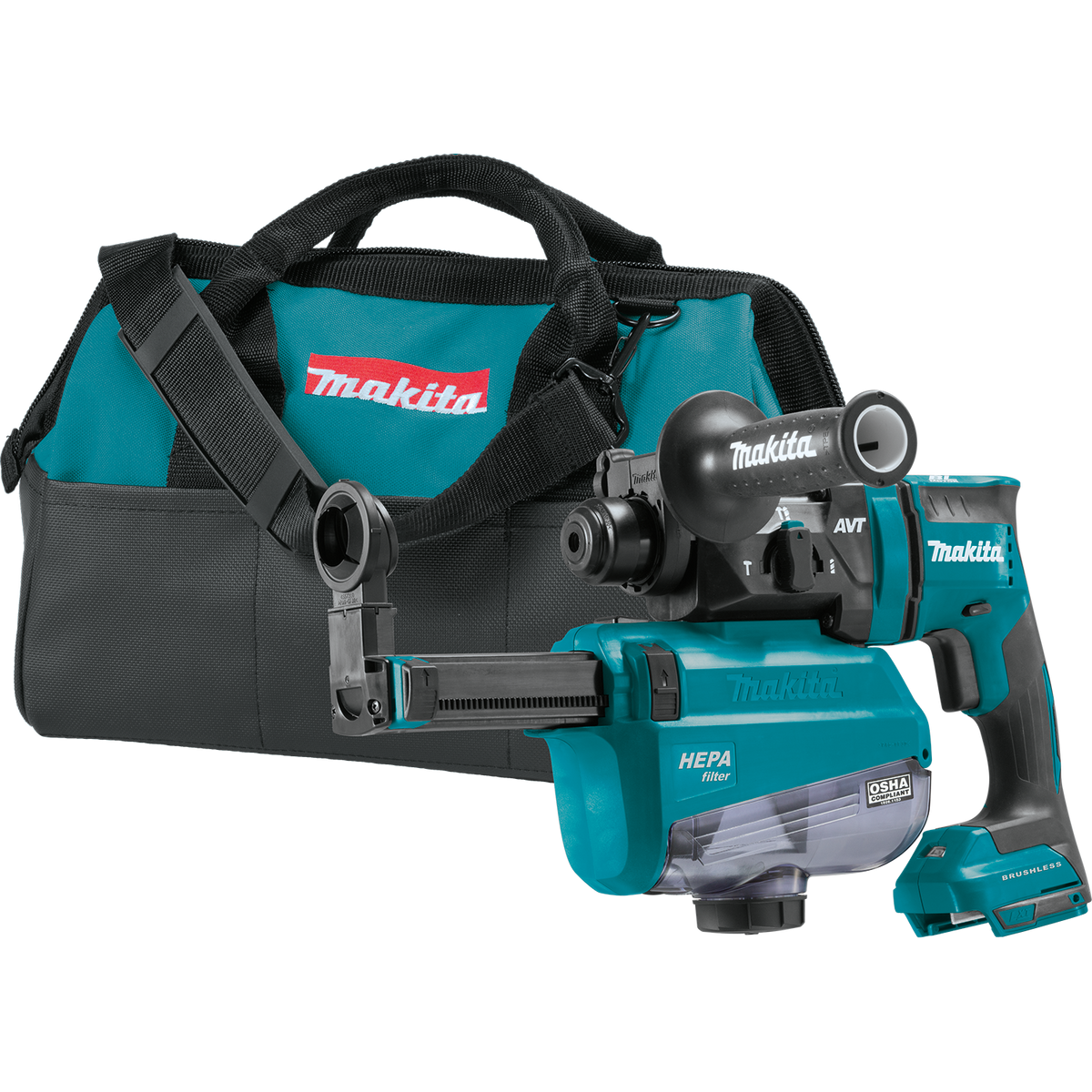 Makita Rotary Hammer w/ HEPA Dust Extractor, Tool Only OPEN BOX/DISPLAY UNIT - XRH12ZW