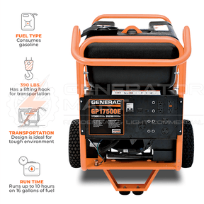 Generac 17500W Portable Generator- Gp17500E