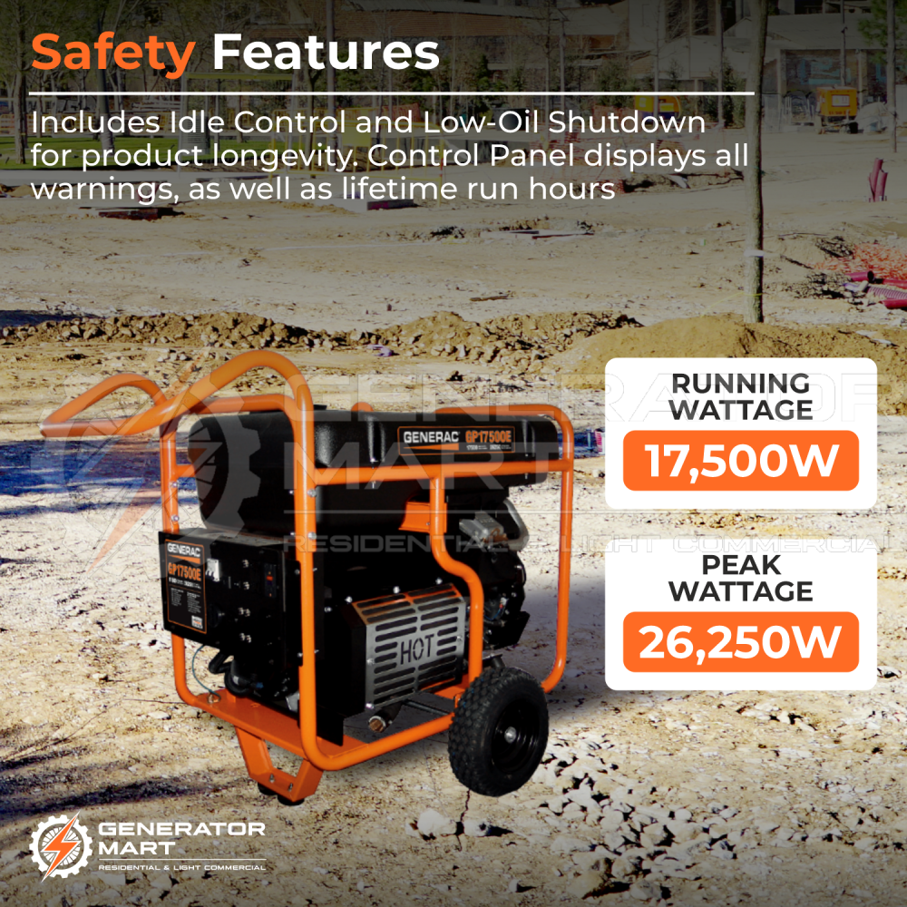 Generac gp17500e deals