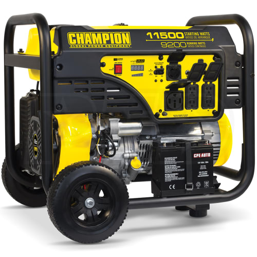 Champion 9200W Portable Generator W/Wheel Kit - 100110