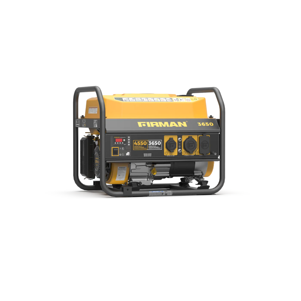 Firman Open Frame 4650/3650W Recoil Start Gasoline Powered Portable Generator 120V - DS-P03601