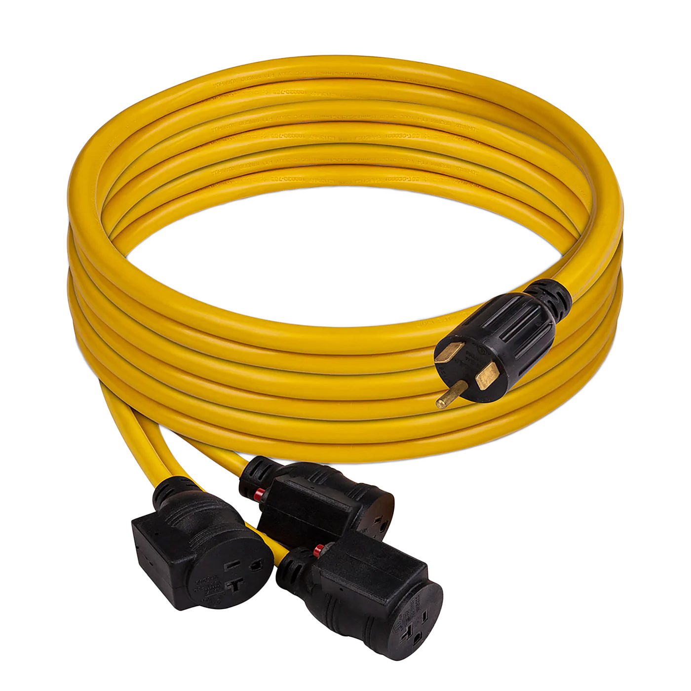 Firman Power Cord L5-30P to 3x5-20R 25ft Extension 10 AWG and Storage Strap - DS-1105