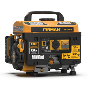 Firman Open Frame 1300/1050W Recoil Gasoline Powered Portable Generator - DS-P01001