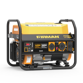 Firman Open Frame 4650/3650W Recoil Start Gasoline Powered Portable Generator with 120/240V Voltage Selector - DS-P03606