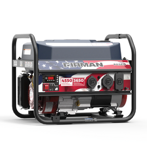 Firman Open Frame 4650/3650W Recoil Start Gasoline Powered Portable Generator with Stars & Stripes Print - DS-P03611