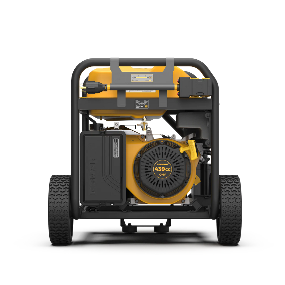 Firman Open Frame 10000/8000W Remote Start Gasoline Powered Portable Generator with Wheel Kit, Cover and Cord 120/240V - DS-P08005