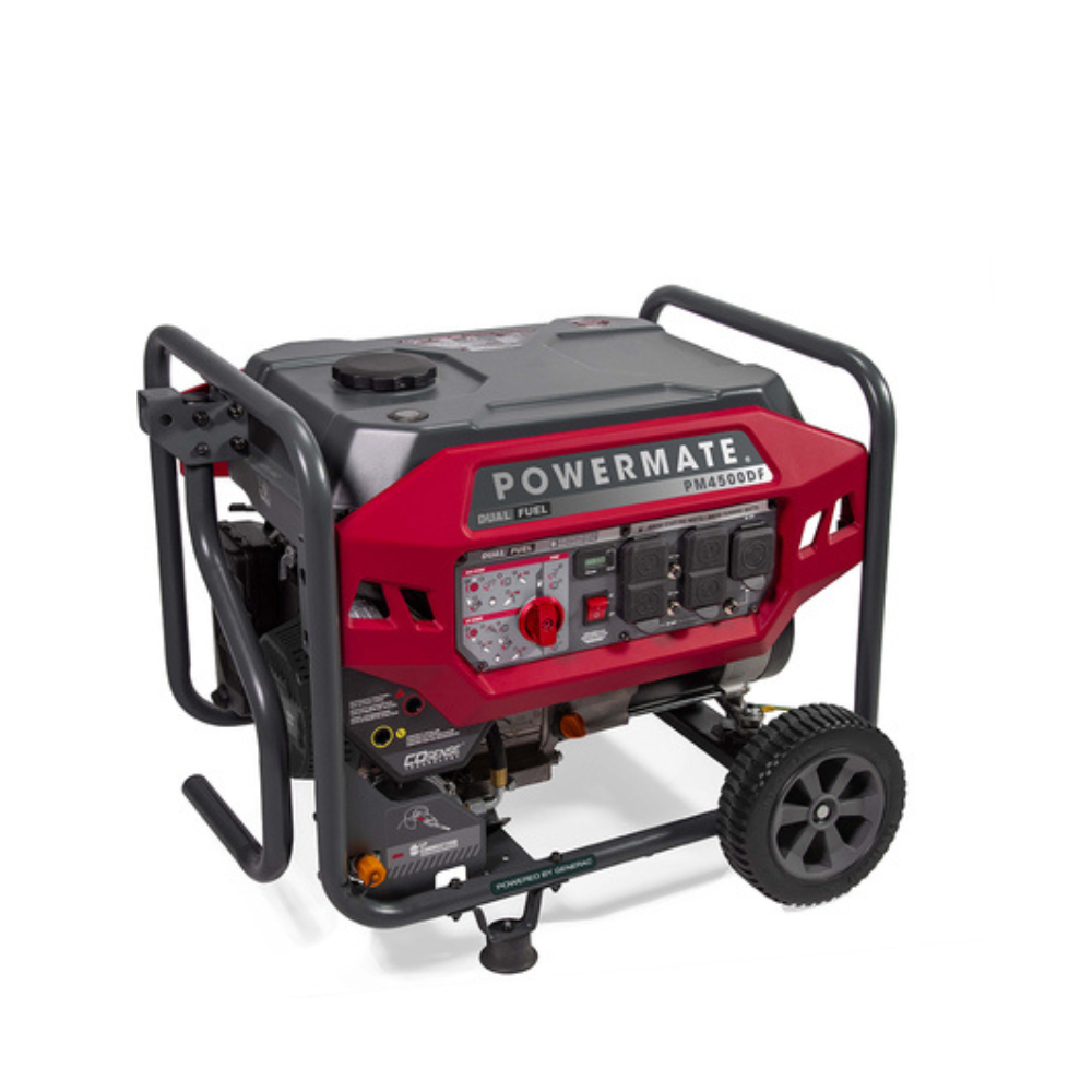 Powermate 4500 Watt Dual fuel Portable Generator PM4500DF - DS-P0081700