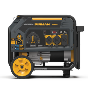 Friman Dual Fuel 4550/3650W Recoil Start Gas or Propane Powered Portable Generator with Wheel Kit - DS-H03652