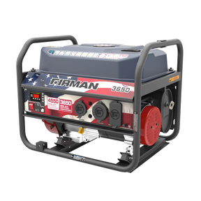 Firman Open Frame 4650/3650W Recoil Start Gasoline Powered Portable Generator with Stars & Stripes Print - DS-P03611