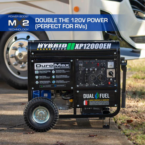 DuroMax 12000W Portable Generator, Dual Fuel- DS-XP12000EH