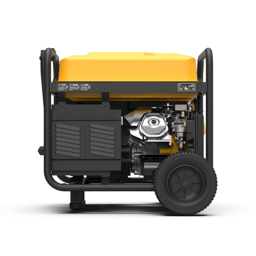 Firman Open Frame 10000/8000W Remote Start Gasoline Powered Portable Generator with Wheel Kit 120/240V - DS-P08003