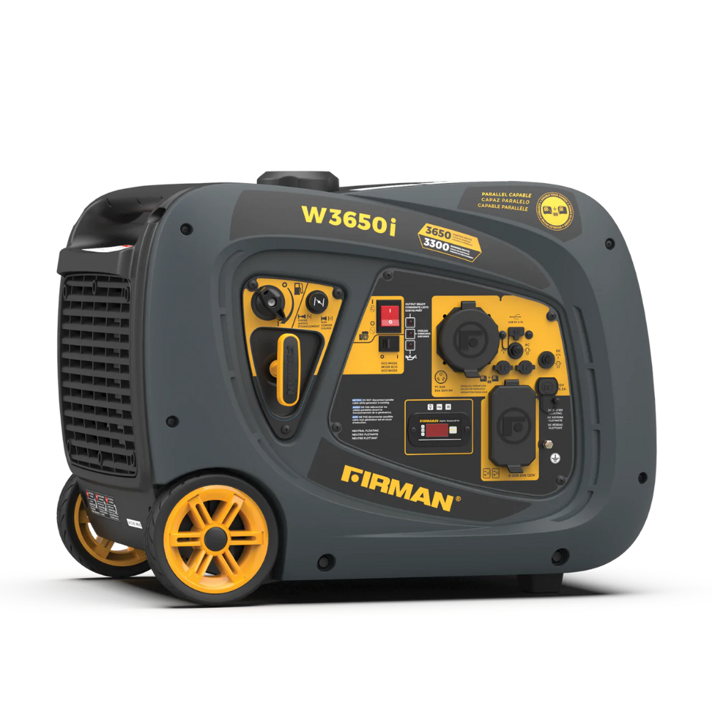 Firman Inverter 3650/3300W Recoil Start Gasoline Powered Parallel Ready Portable Generator- DS-W03381