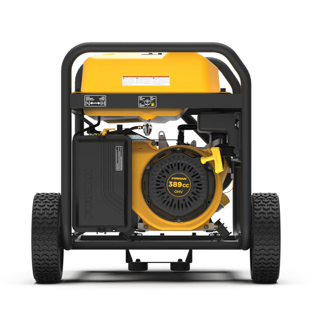 Firman Open Frame 7125/5700W Remote Start Gasoline Powered Portable Generator with Wheel Kit 120/240v - DS-P05702