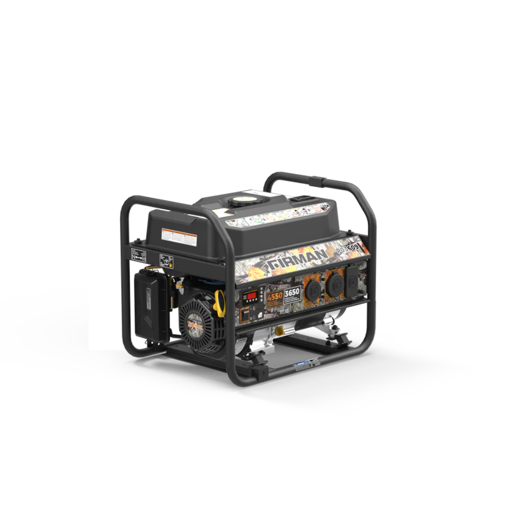 Firman Open Frame 4650/3650W Recoil Start Gasoline Powered Portable Generator with Camo Print - DS-P03609