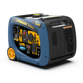 Firman Dual Fuel Inverter 3300/2900W Electric Start Gasoline or Propane Powered Parallel Ready Portable Generator - DS-WH03042