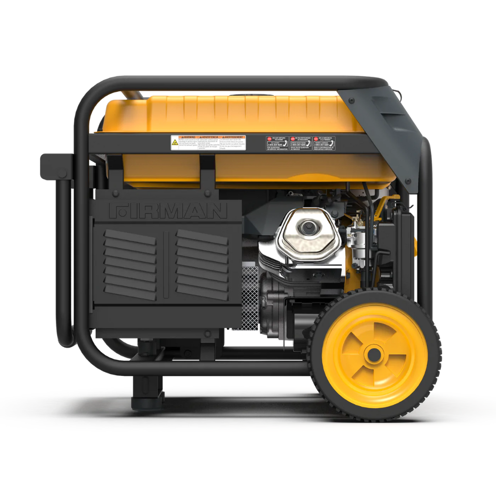 Firman Dual Fuel 10000/8000W Electric Start Gas or Propane Powered Portable Generator with Wheel Kit - DS-H08051