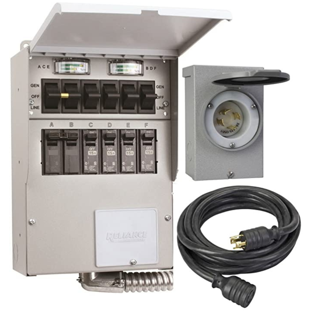 Reliance 30 Amp 6 Circuit Transfer Switch Kit 306CDK