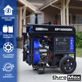 DuroMax 15000W Portable Dual Fuel Generator- DS-XP15000EH