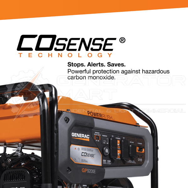 Generac 9200W Portable Generator w/ COSense Technology GP9200E